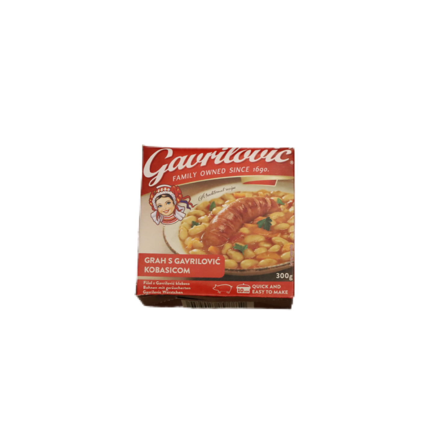 Bohnen mit Wurst Gavrilovic 300g
