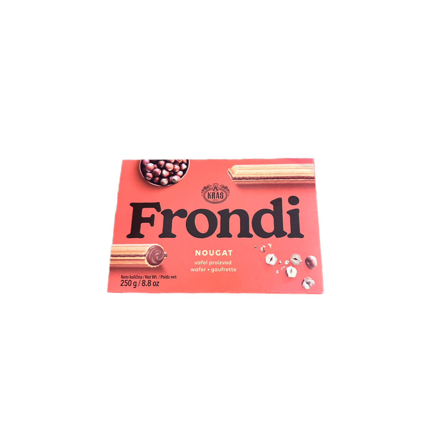Frondi punjeni štapići vafla sa nugatom 250g