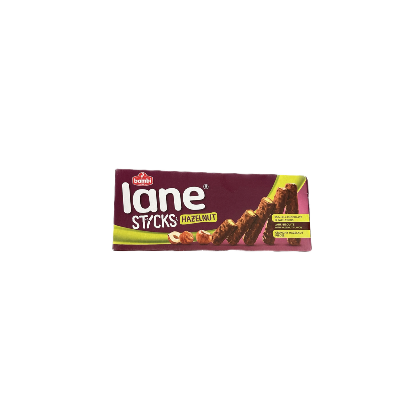 Bambi Lane Sticks Haselnuss 125g
