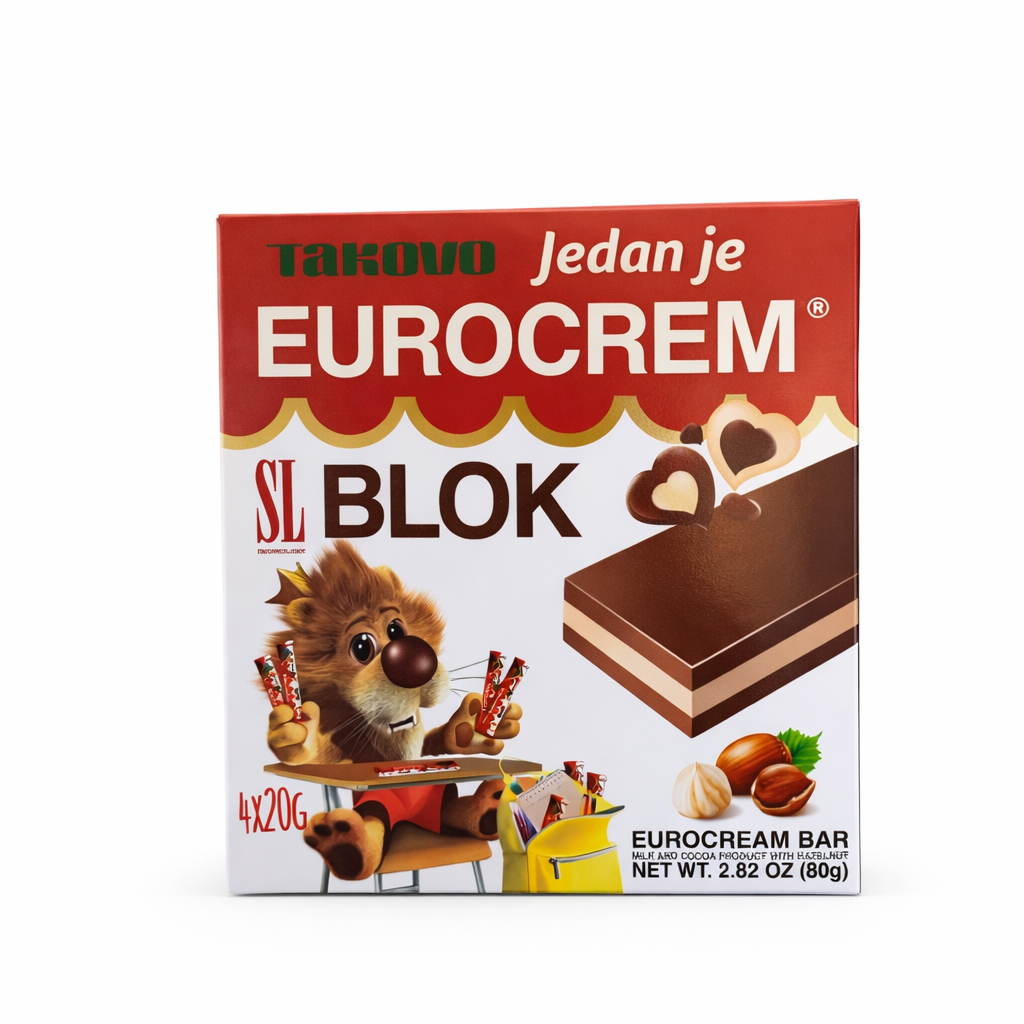 Eurocrem blok 4x20 g