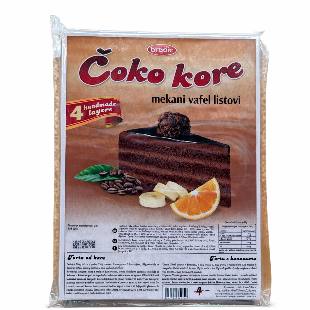 Čokoladna kora za tortu 440g