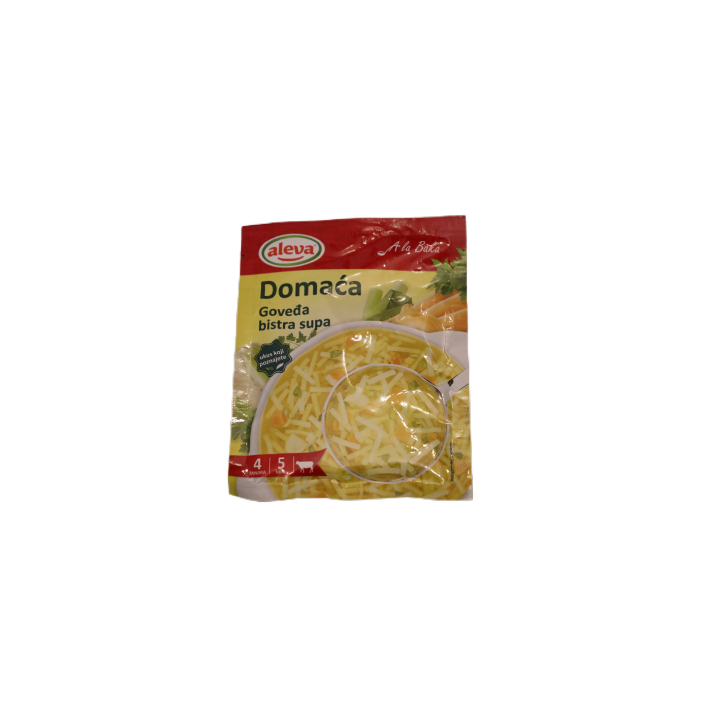 Aleva Hausgemachte Rindersuppe mit nudeln 45g
