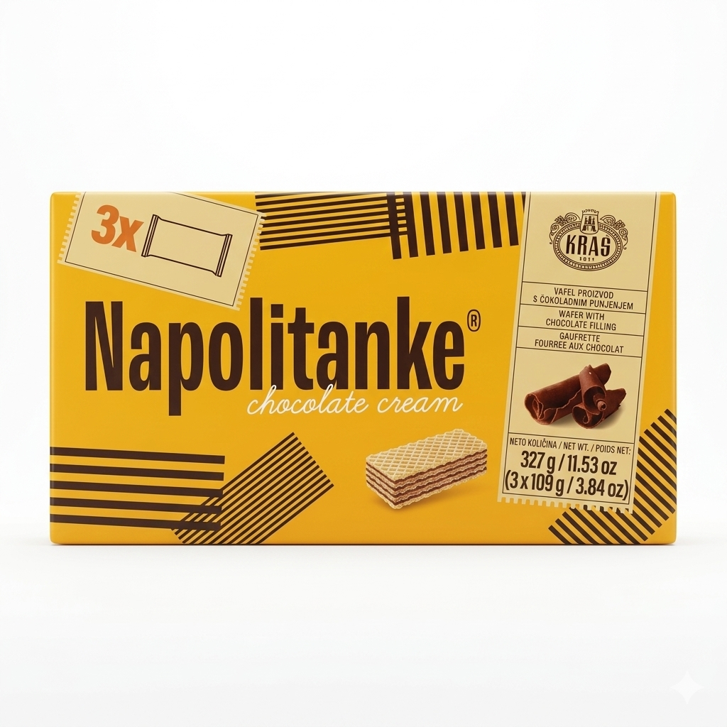 Napolitanke Choclate cream 327g